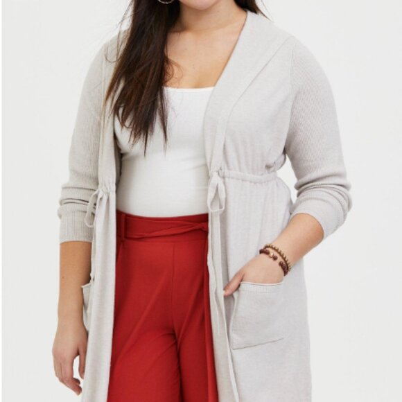 torrid Sweaters - Torrid Everyday Plush Anorak Hooded Cinched Waist Sweater